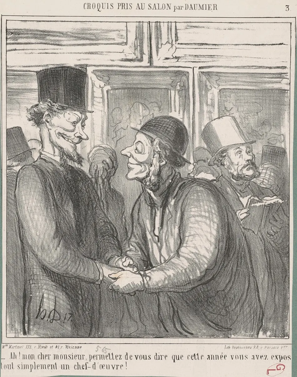 Ah! Mon cher monsieur, permettez de  ... by Honoré Daumier