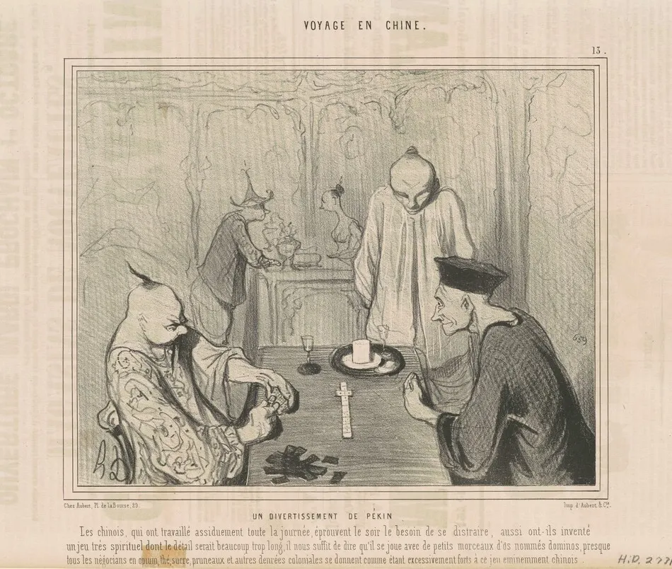 Un divertissement de pékin by Daumier, Honoré