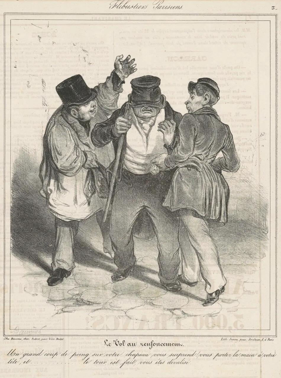 Le vol au renfoncement by Honoré Daumier