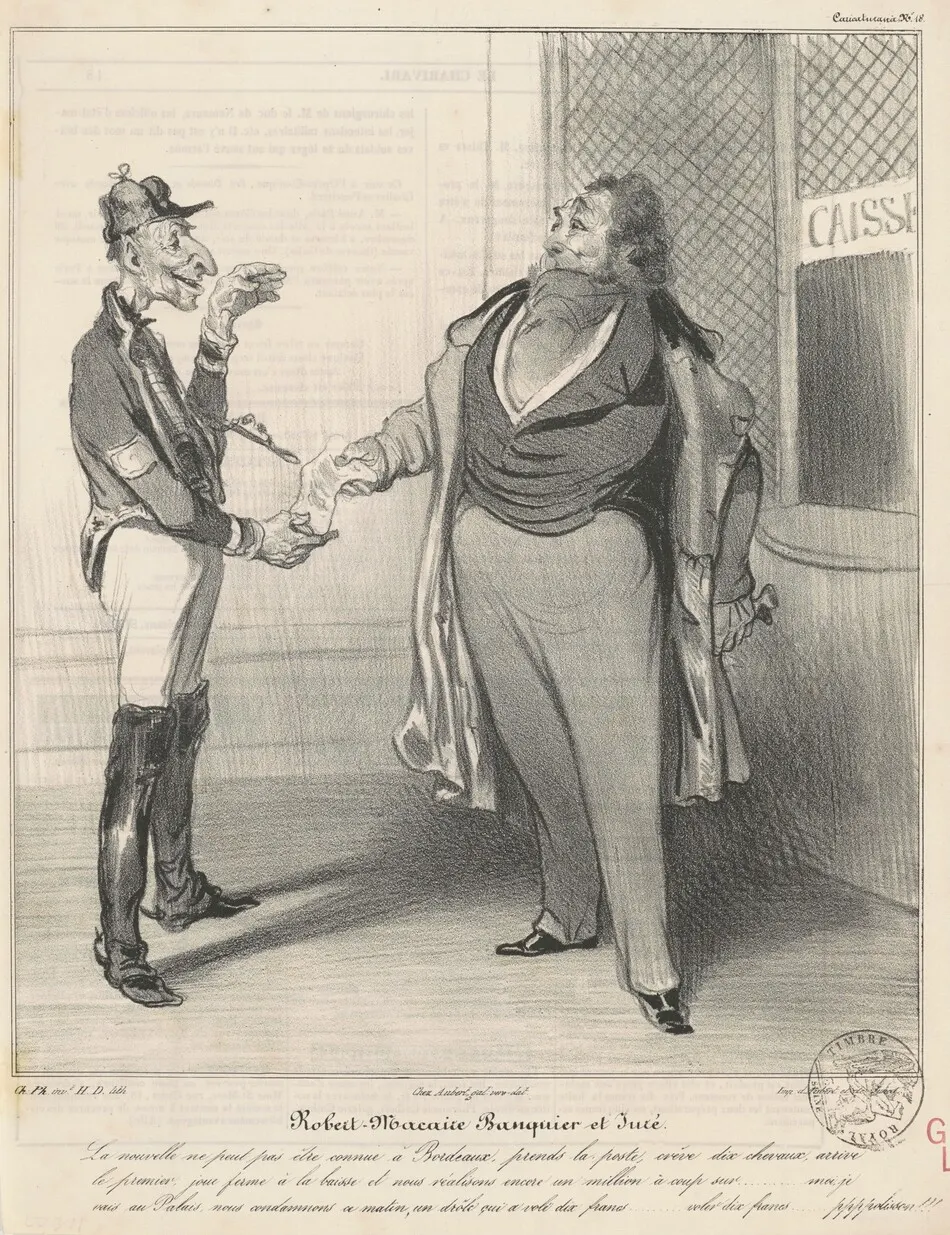 Robert Macaire banquier et juré by Daumier, Honoré