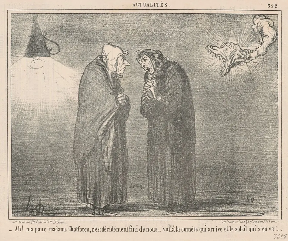 Ah! Pauv' Madame Chaffarou ... by Honoré Daumier