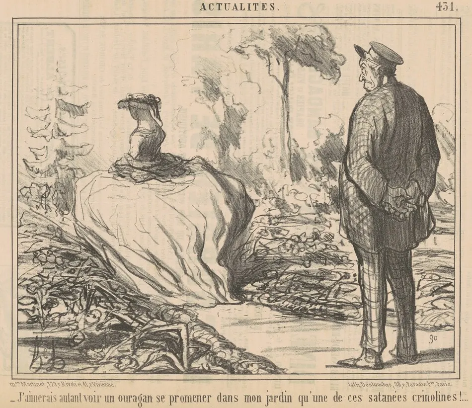 J'aimerais autant voir un ouragan ... by Honoré Daumier