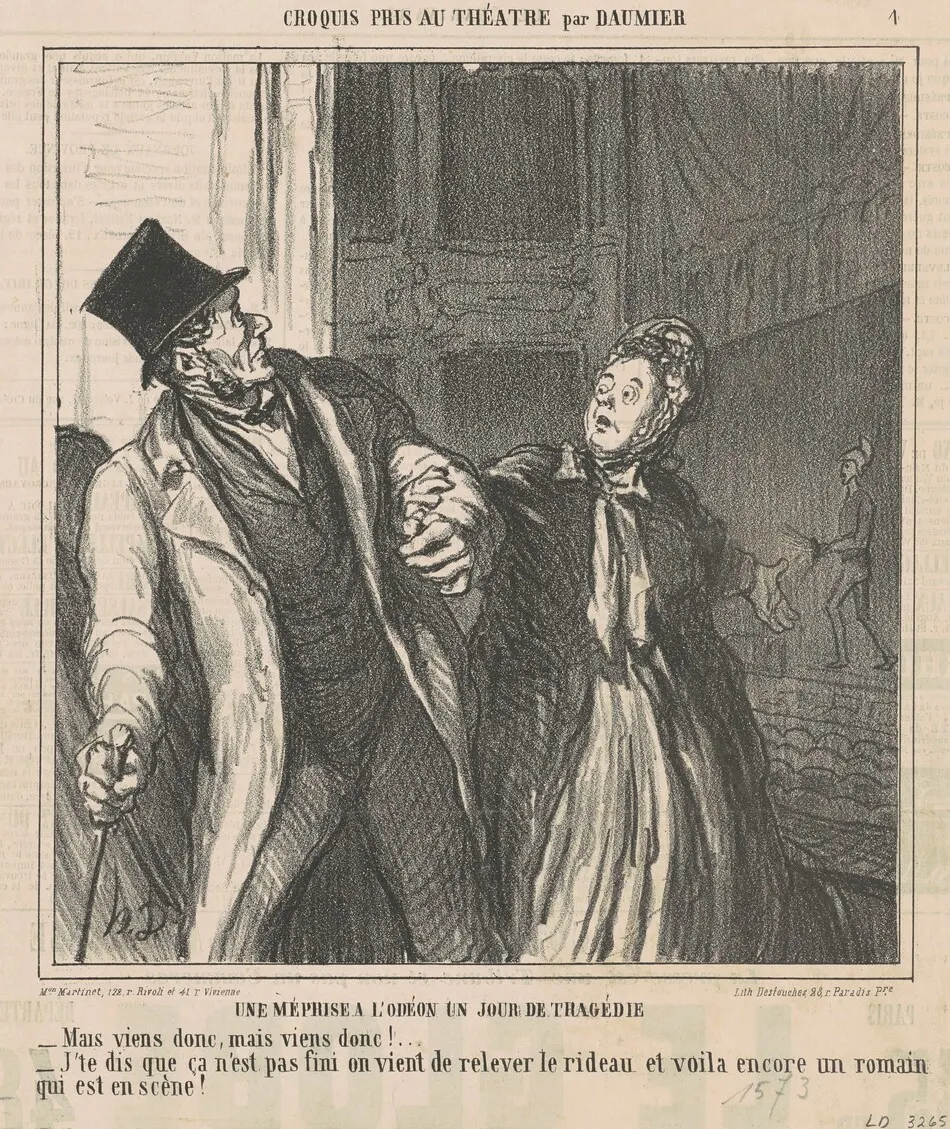 Une méprise a l'odéon ... by Daumier, Honoré