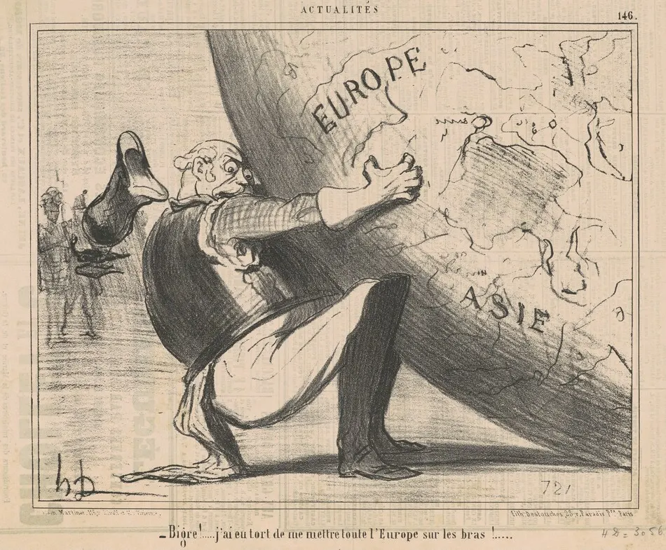 Bigre! ... j'ai eu tort de me mettre ... by Honoré Daumier