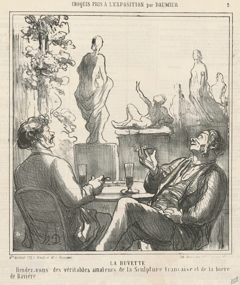 La buvette by Honoré Daumier