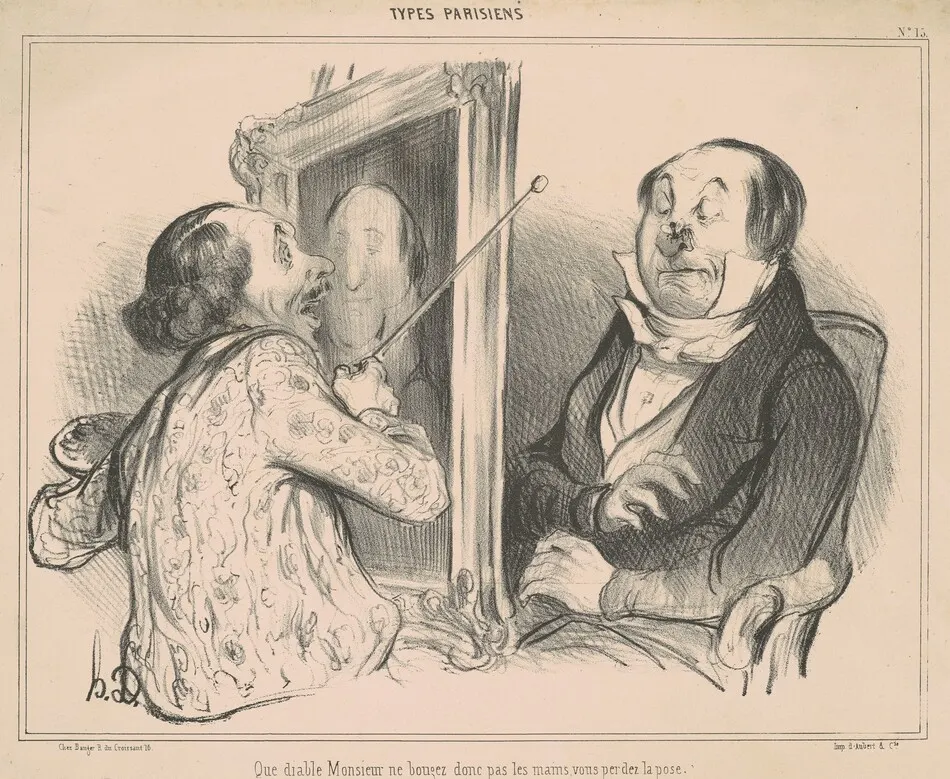 Que Diable Monsieur Ne Bougez donc pas... by Honoré Daumier