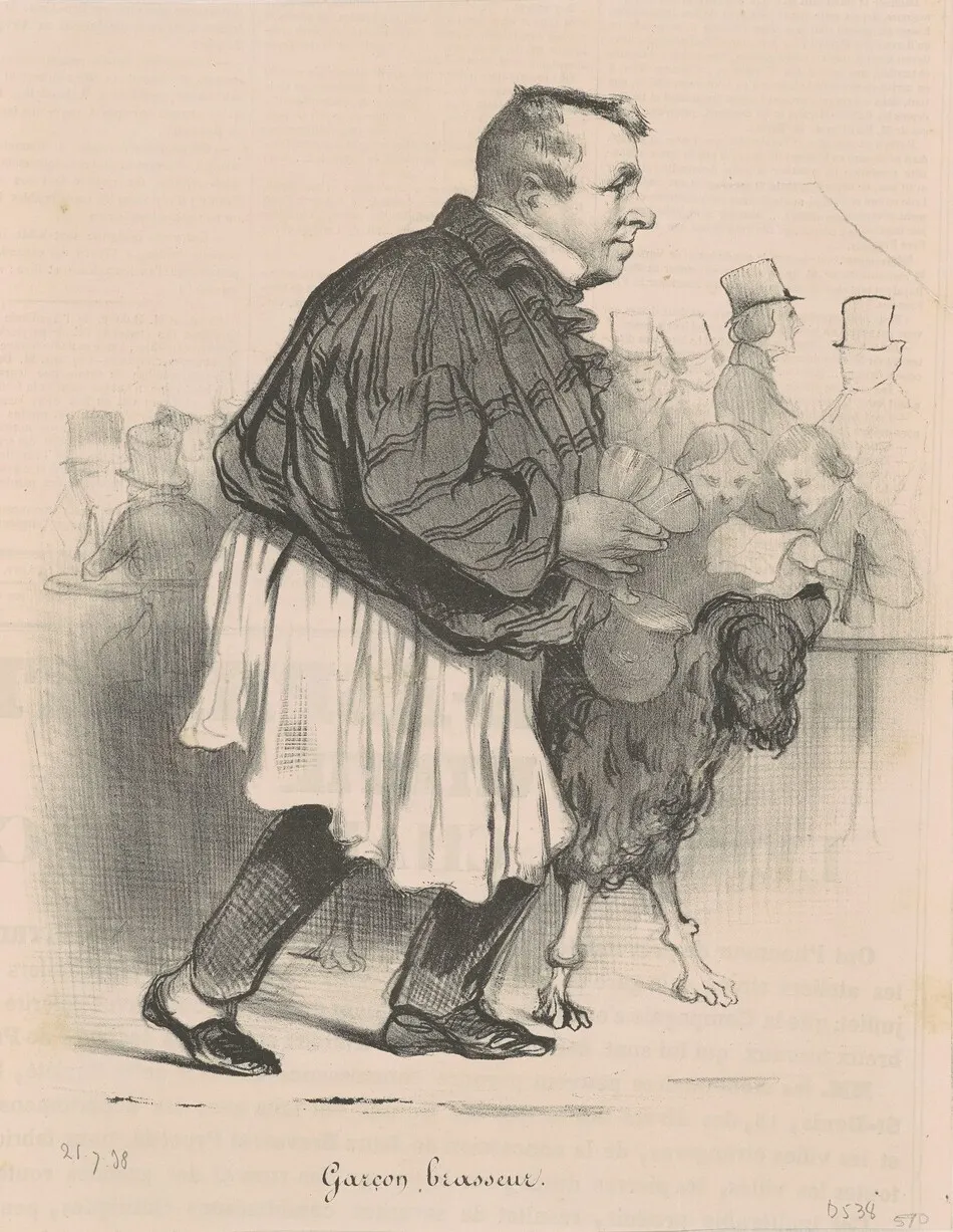 Garçon brasseur... by Honoré Daumier