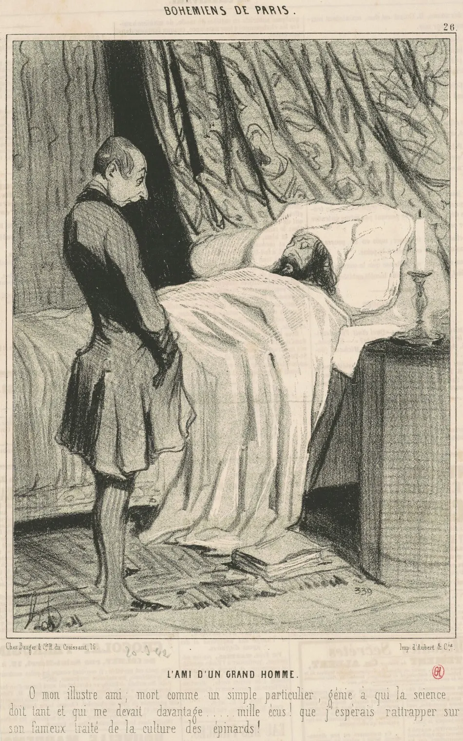 L'ami d'un grand homme by Honoré Daumier