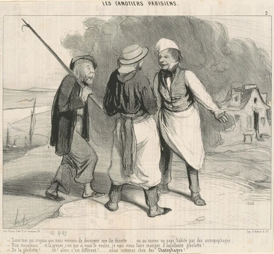 Tiens! Moi qui croyais que nous venions de découvrir ... by Daumier, Honoré