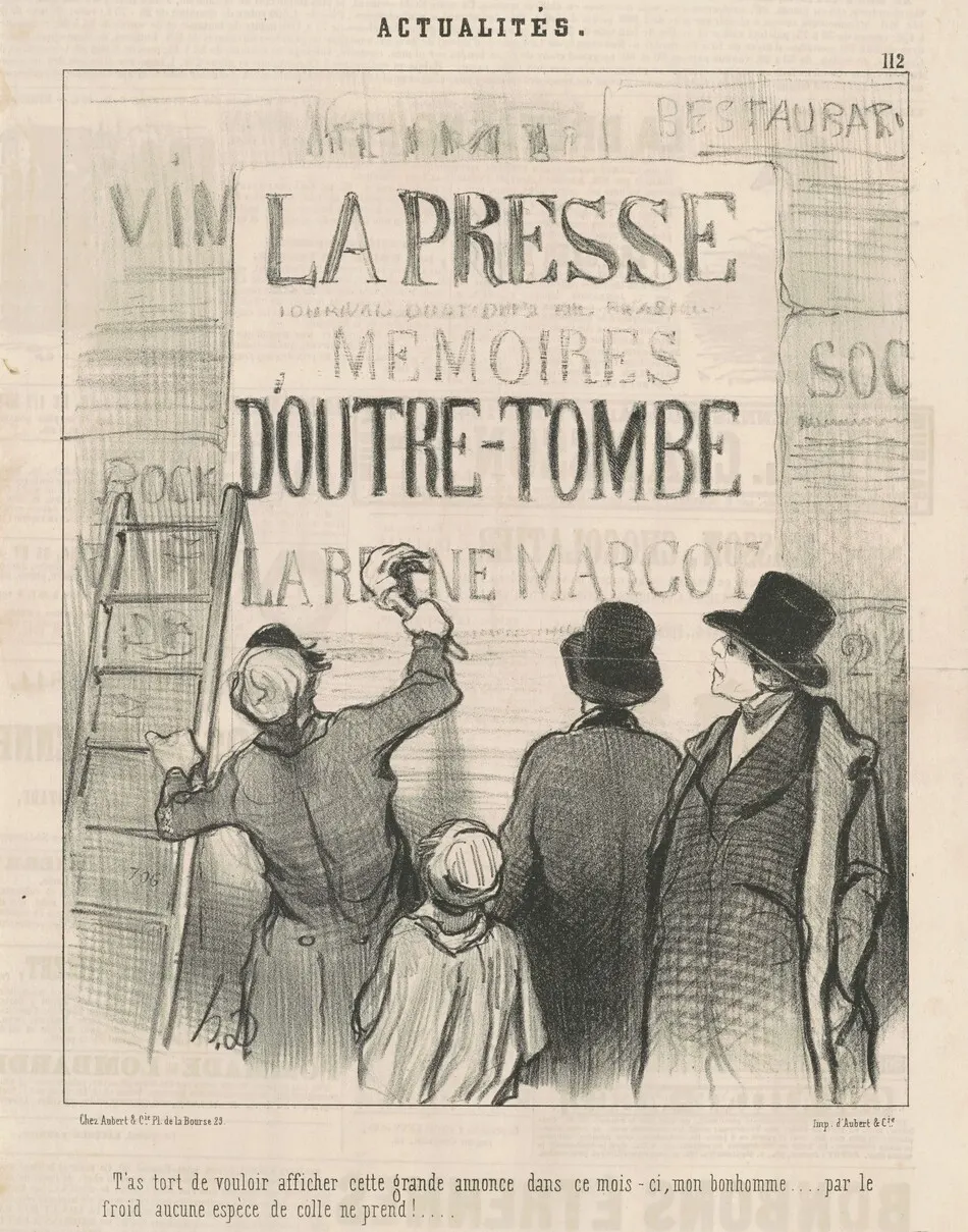 T'as tort de vouloir afficher cette ... annonce ... by Daumier, Honoré