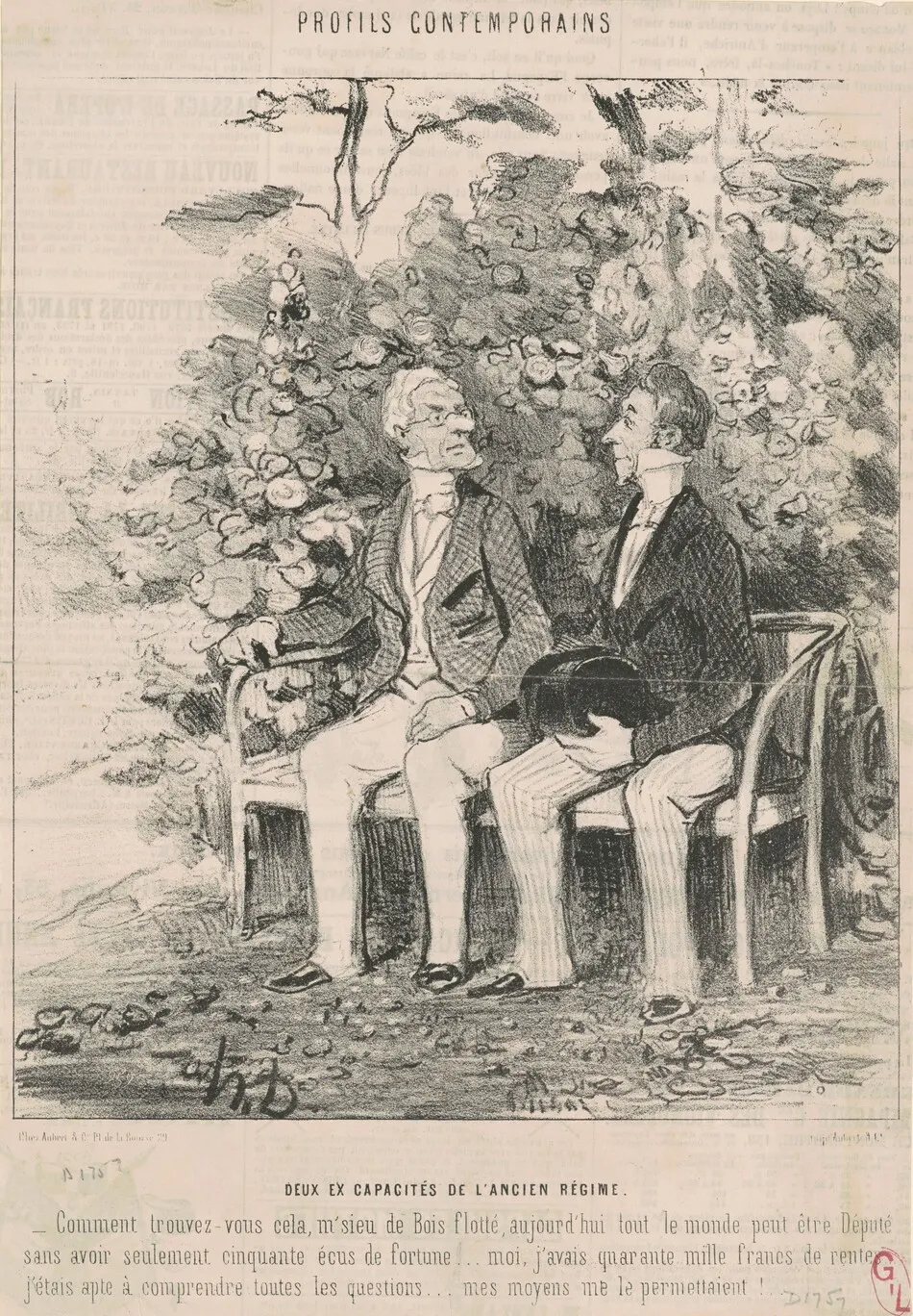 Deux ex capacité de l'ancien régime by Honoré Daumier