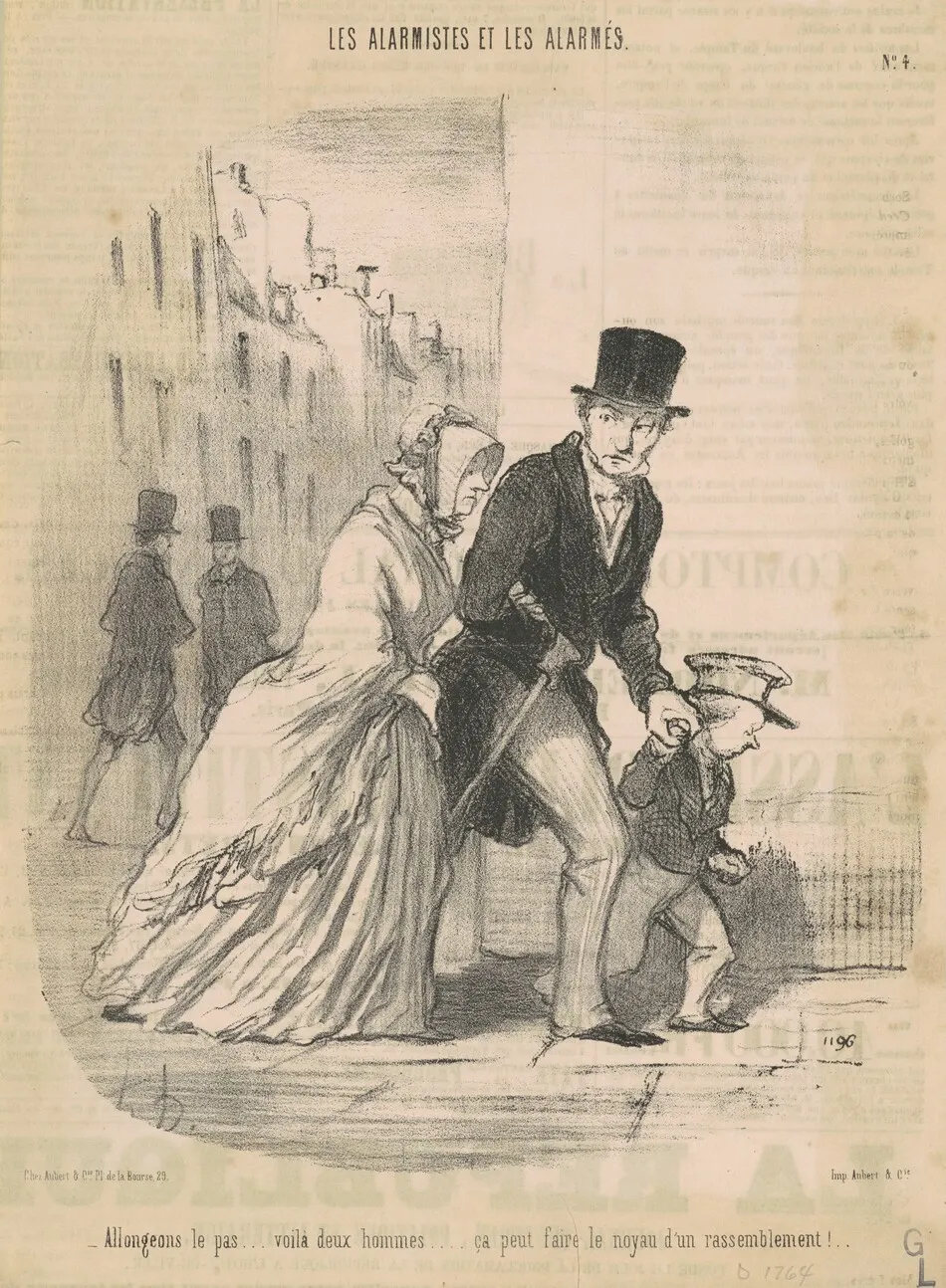 Allongeons le pas ... voila ceux hommes ... by Honoré Daumier