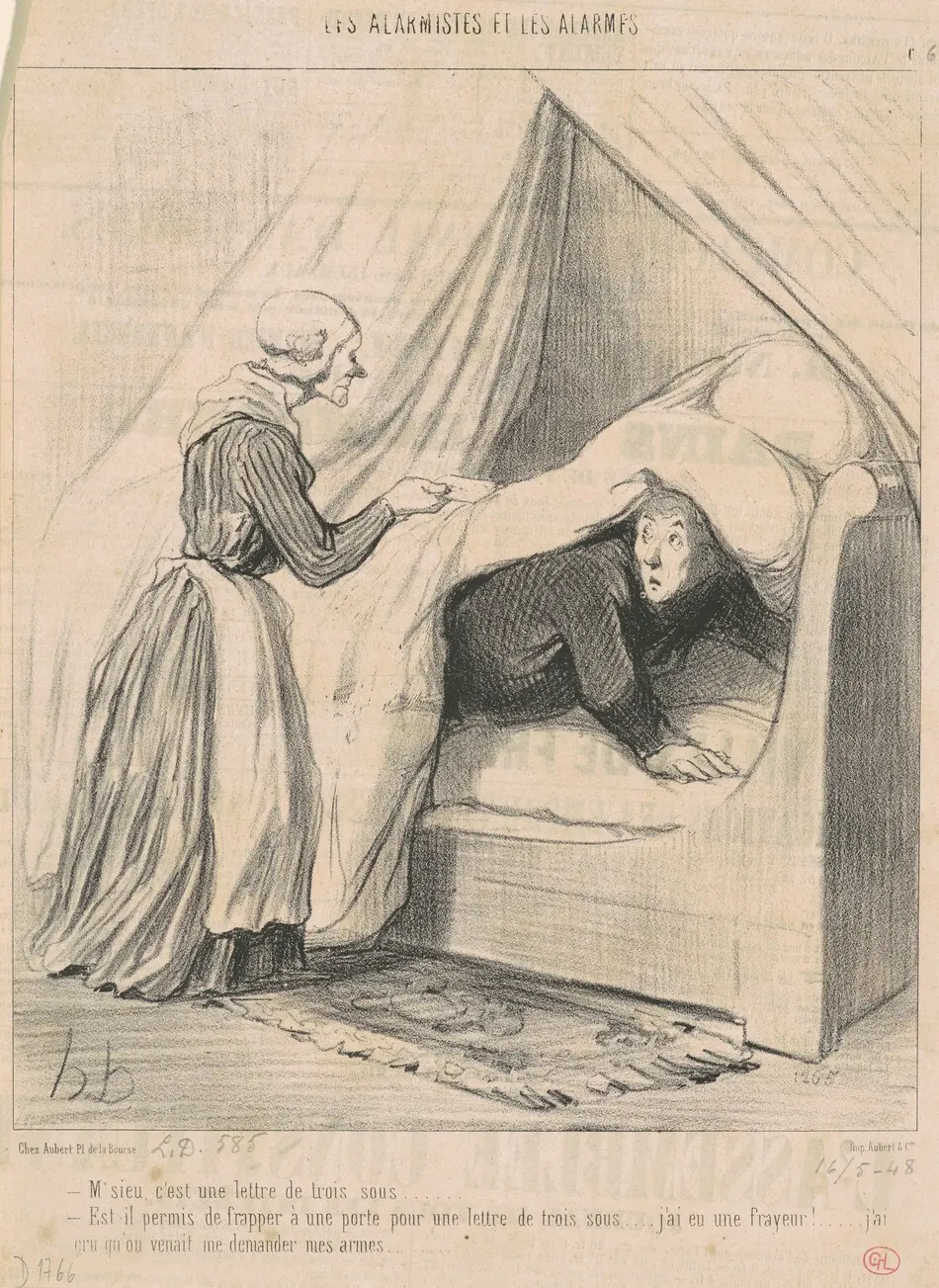 M'sieu, c'est une lettre de trois sous ... by Honoré Daumier