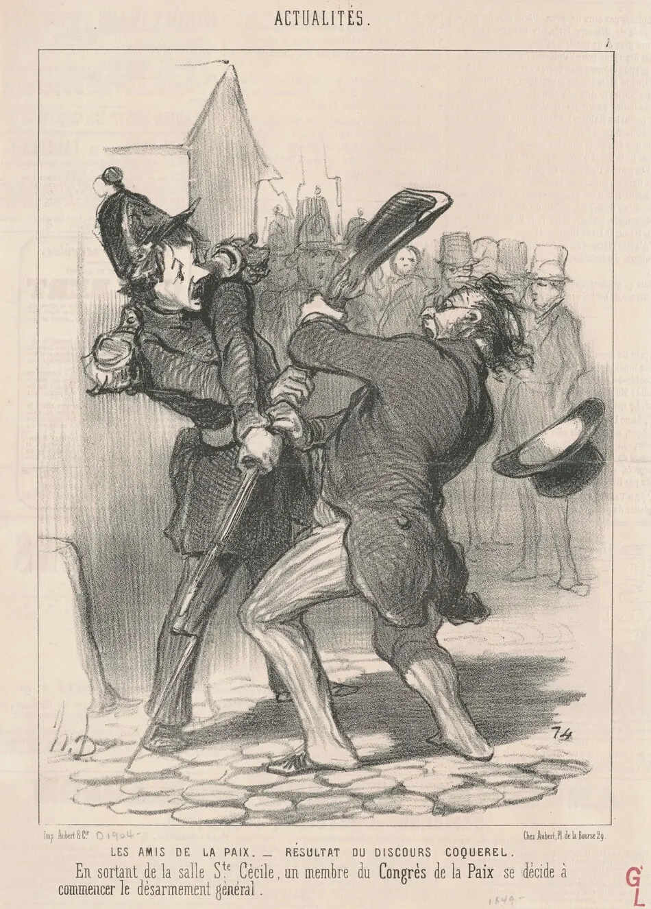 Les amis de la paix ... by Honoré Daumier