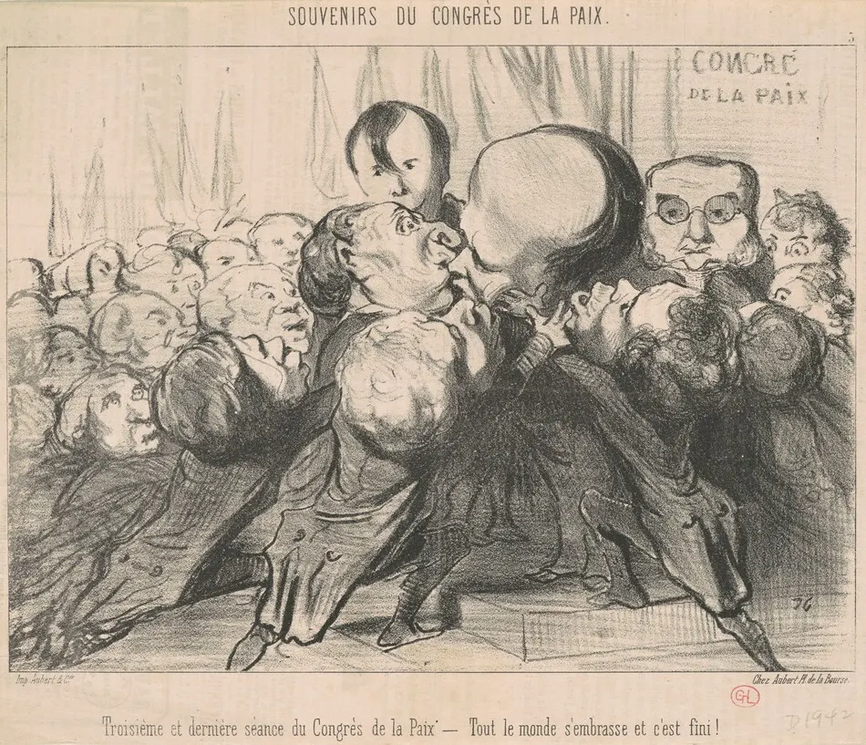 Troisième et dernière séance du congrès ... by Daumier, Honoré
