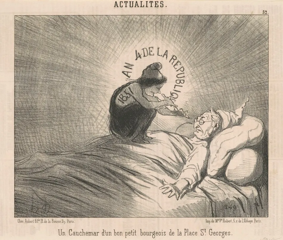 Un cauchemar d'un ...Bourgeois de la Place St. Georges by Daumier, Honoré