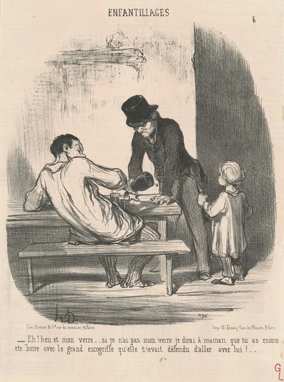 Eh! Ben et mon verre ... si je n'ai pas ... by Honoré Daumier