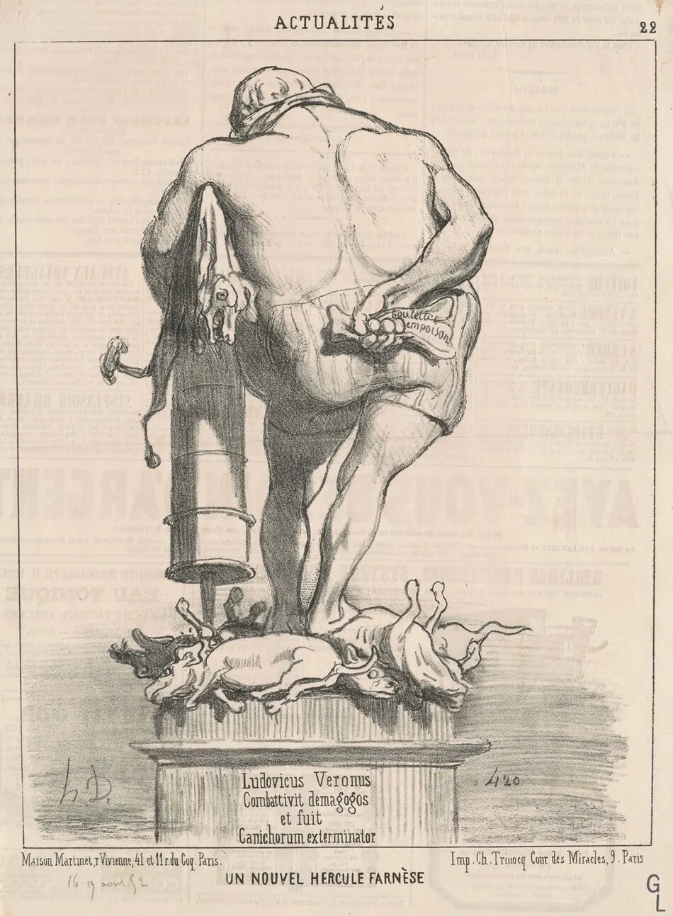Un nouvel Hercule Farnèse by Daumier, Honoré