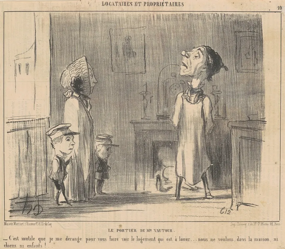 Le portier de Mr Vautour by Honoré Daumier
