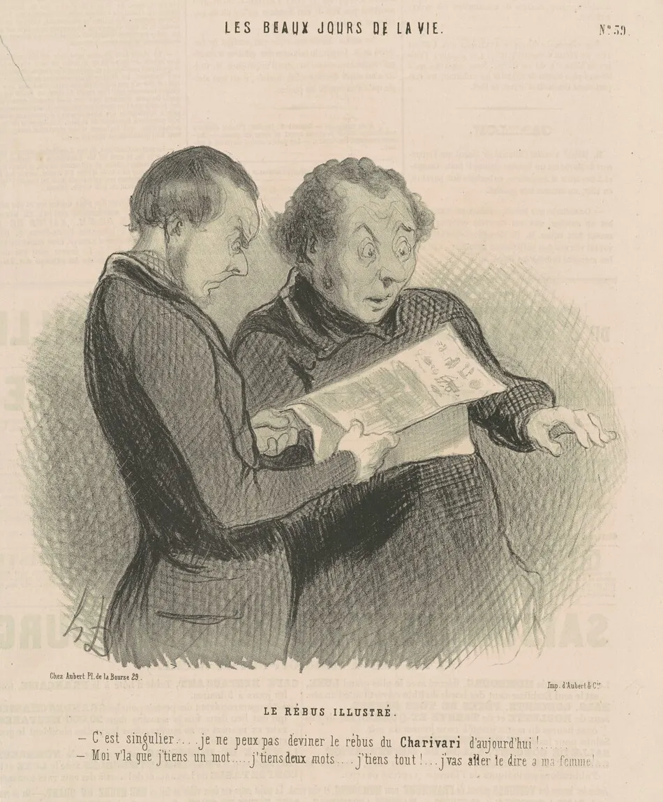 Le Rébus illustré (The Illustrated Rebus) by Honoré Daumier