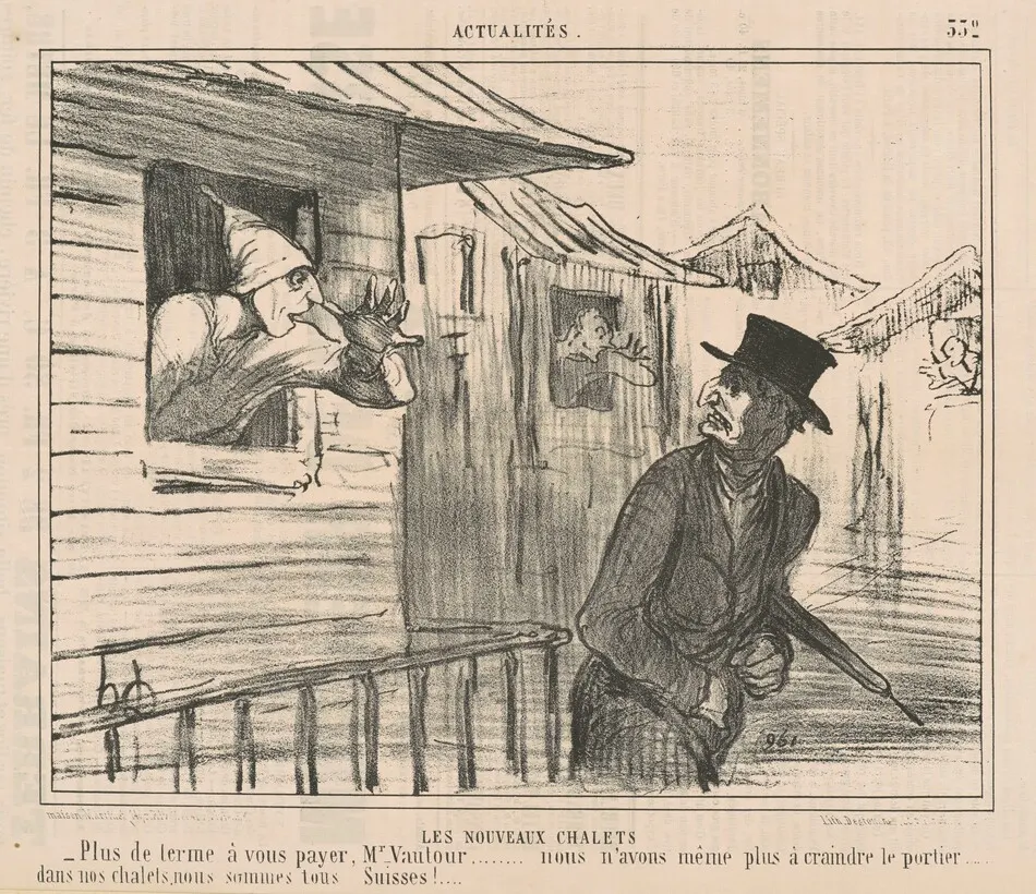 Les nouveaux chalets by Honoré Daumier