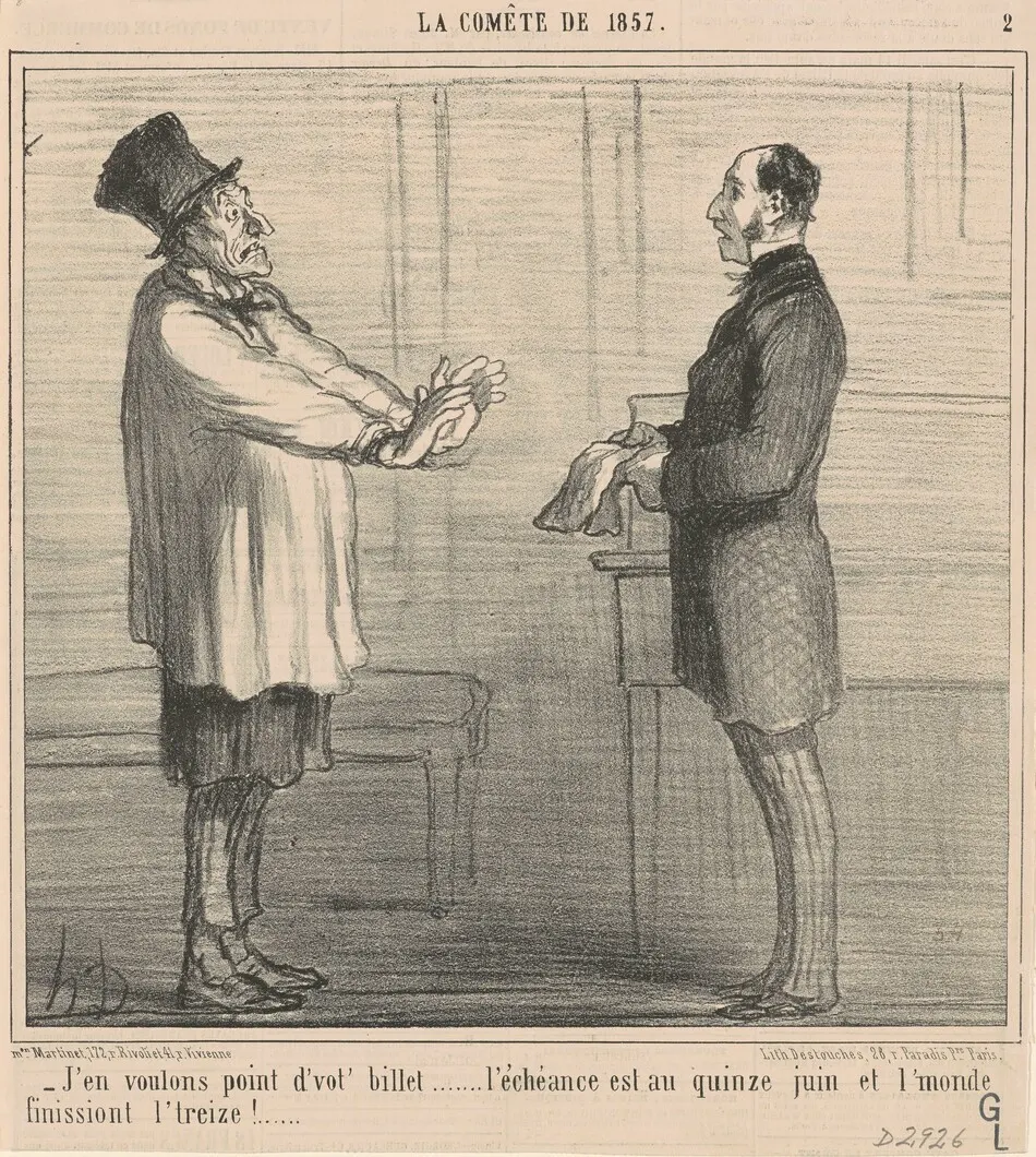 J'en voulons point d'vot' billet ... by Honoré Daumier