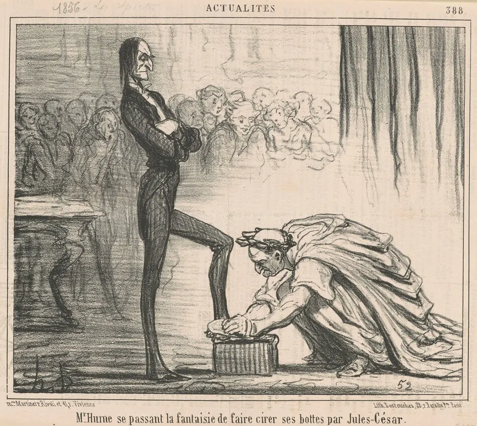 Mr Hume se passant la fantaisie ... by Honoré Daumier