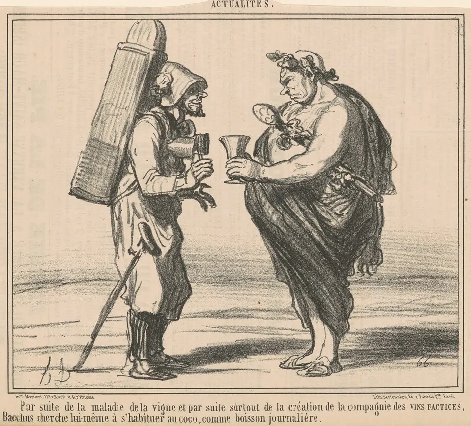Par suite de la maladie de la vigne by Honoré Daumier