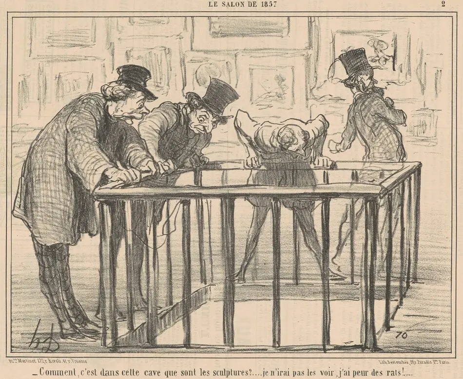 Comment, c'est dans cette cave que ... by Honoré Daumier
