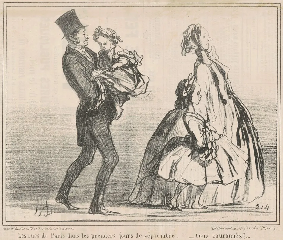 Le rues de Paris dans les premiers jours de Septembre ... by Honoré Daumier