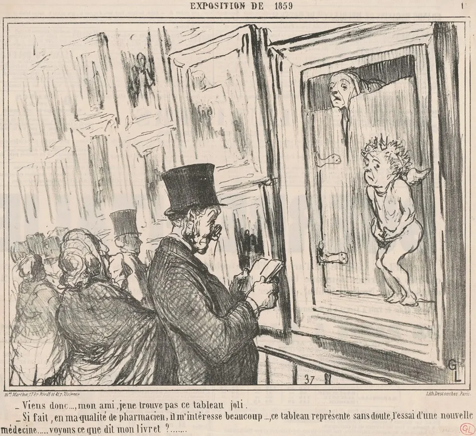 Viens donc ..., mon ami, je ne trouve pas ... by Daumier, Honoré