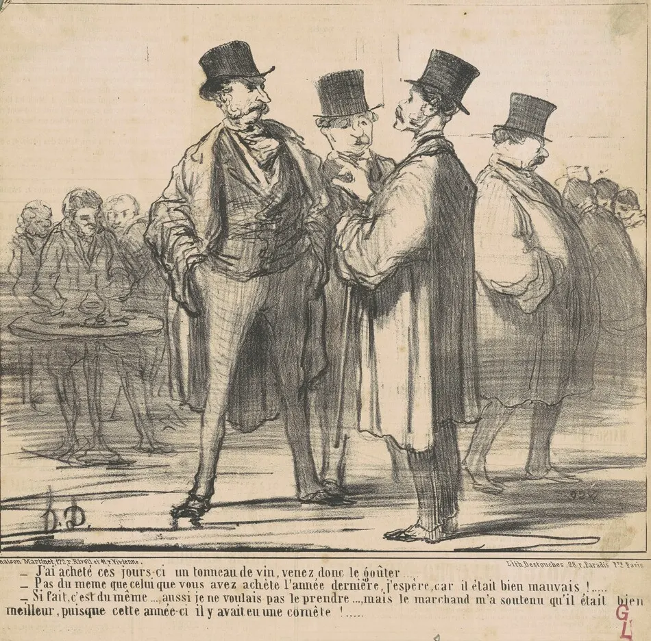 J'ai acheté ... un tonneau de vin ... by Honoré Daumier