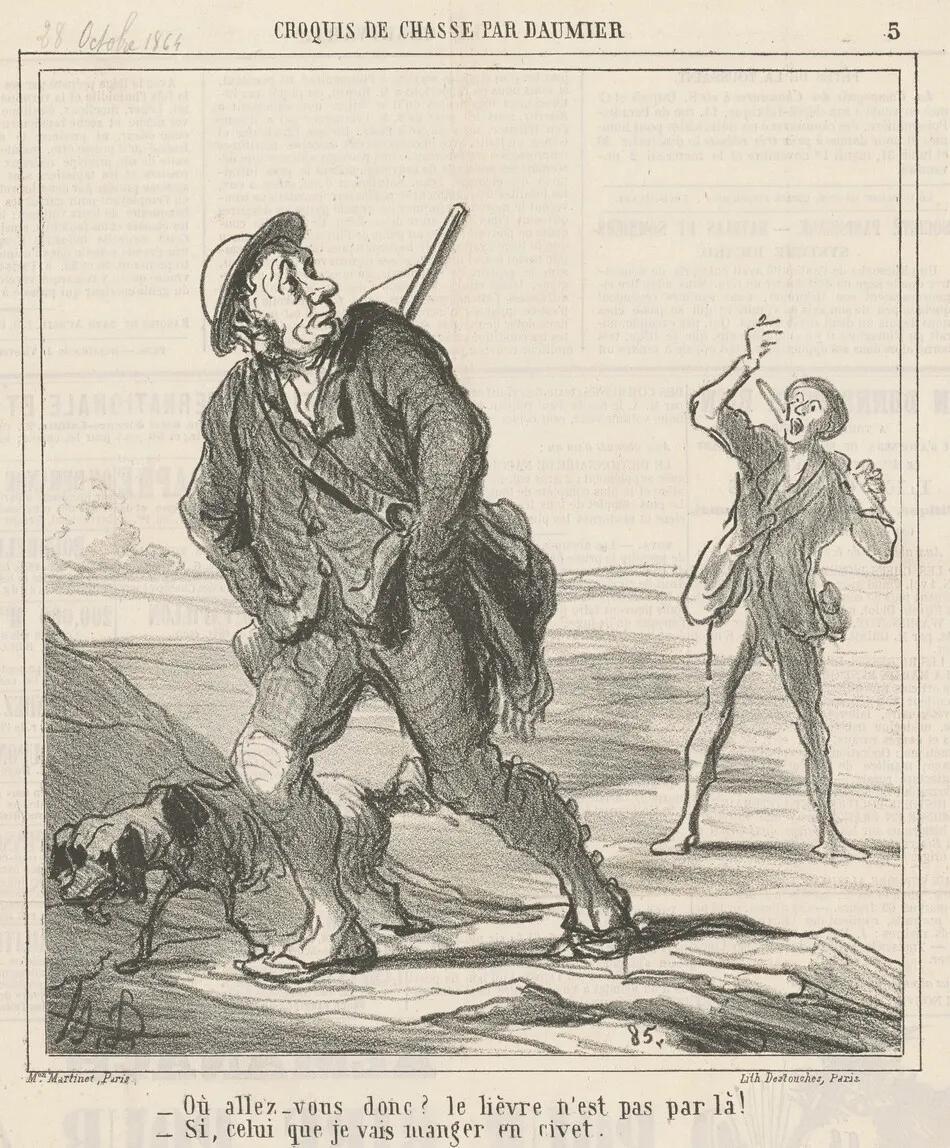 Ou allez-vous  donc? by Honoré Daumier
