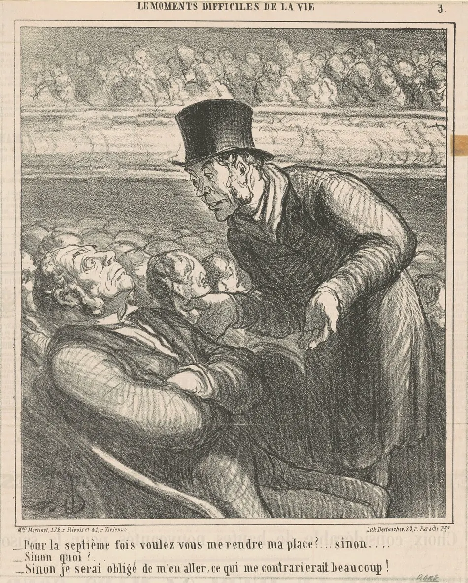 Pour la septième fois voulez-vous me rendre ... by Honoré Daumier