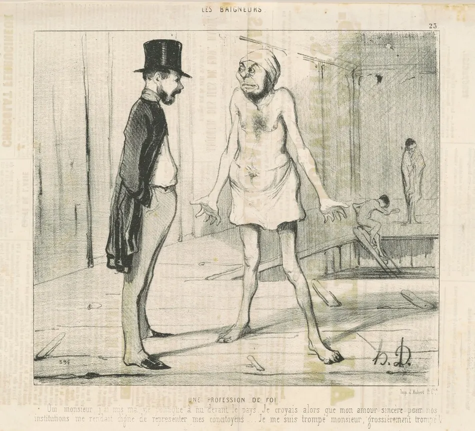 Une profession de foi by Daumier, Honoré