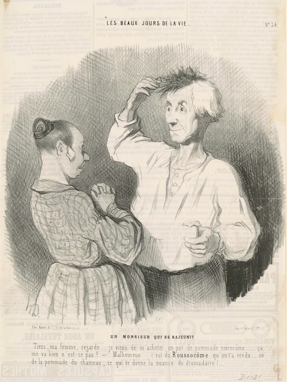Un monsieur  qui se rajeunit by Daumier, Honoré