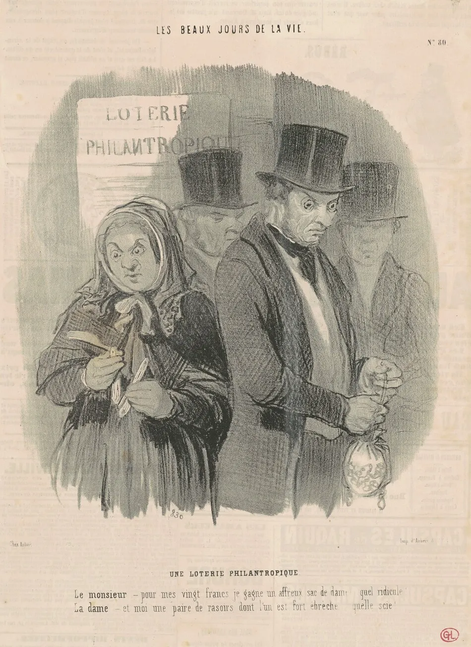 Une loterie philantropique by Daumier, Honoré