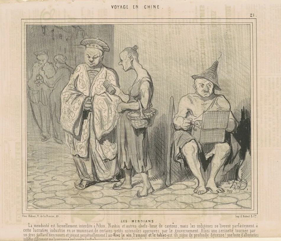 Les mendians by Honoré Daumier