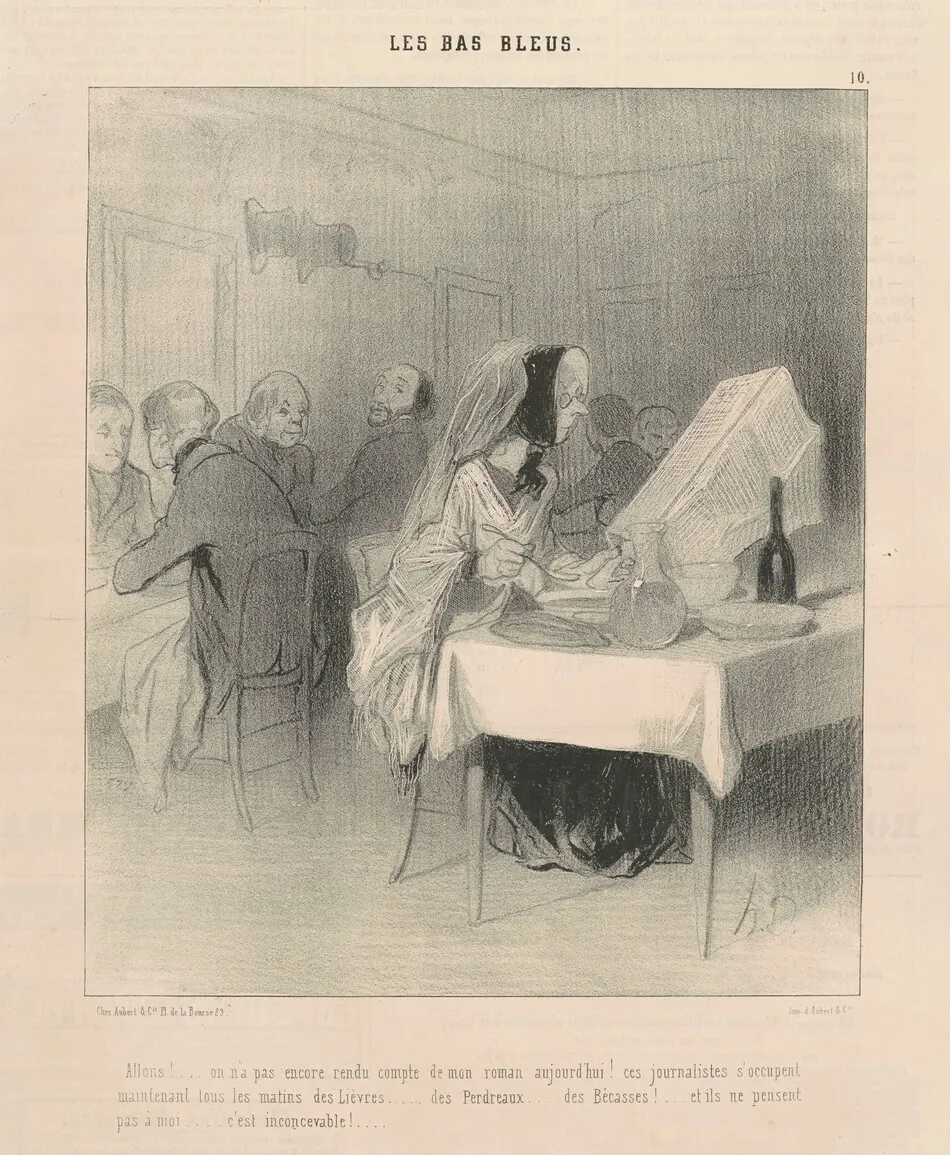 Allons! ... On n'a pas encore rendu compte de mon roman ... by Honoré Daumier