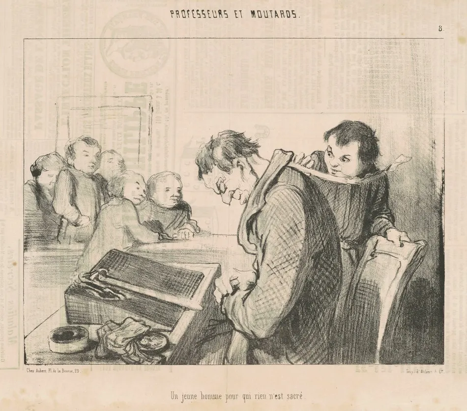 Un jeune homme pour qui rien n'est sacre by Daumier, Honoré