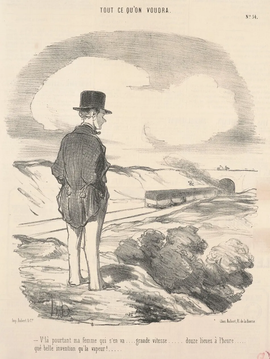 V'la pourtant ma femme qui s'en va ... by Daumier, Honoré