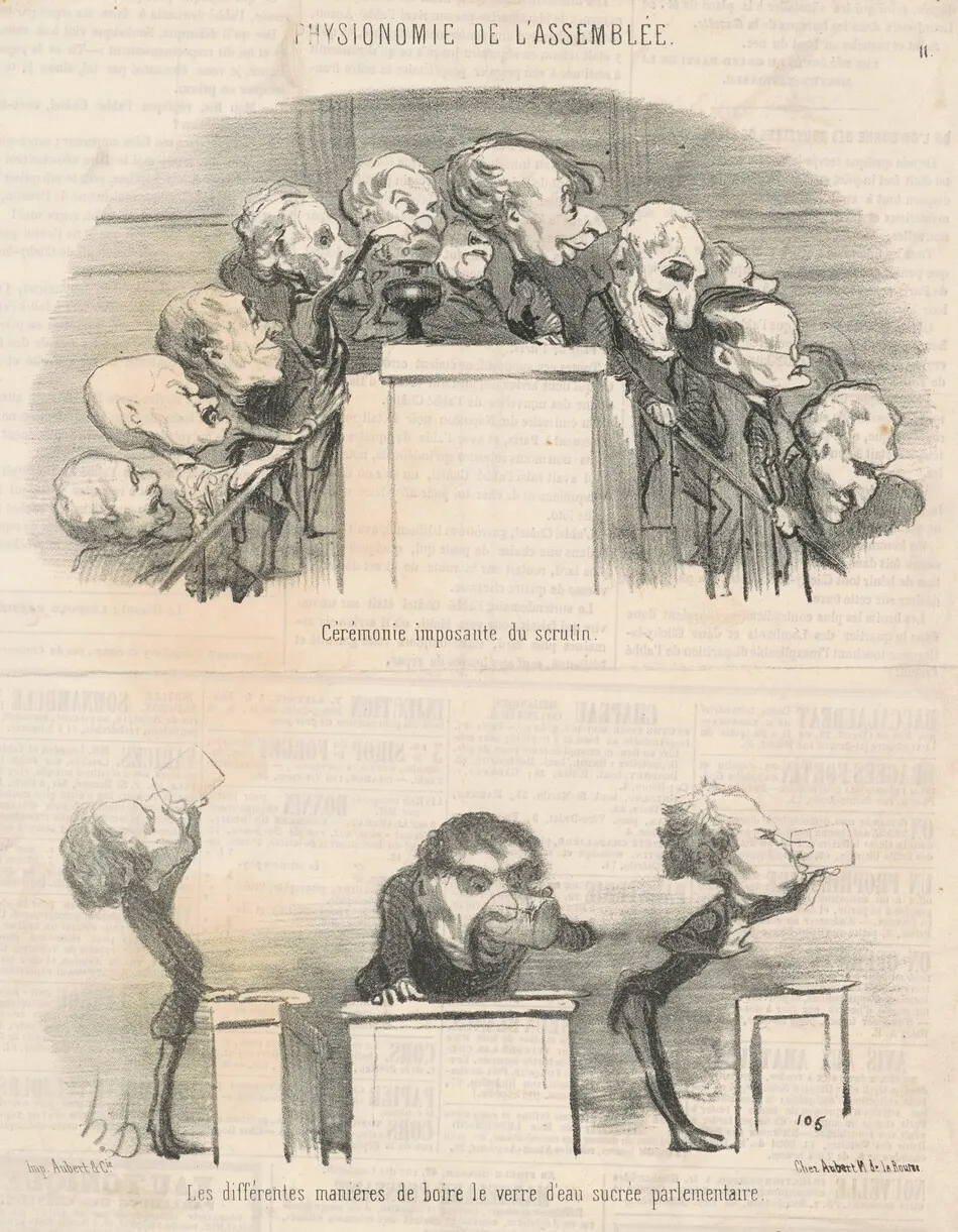 Cérémonie imposante du scrutin by Honoré Daumier