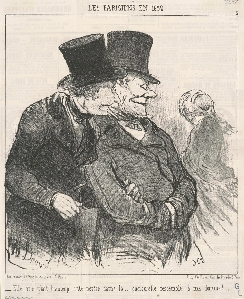 Ell me plait beaucoup ... by Honoré Daumier