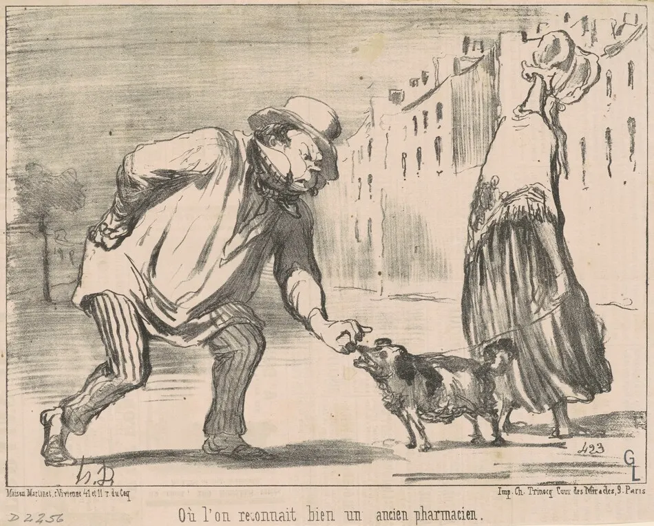 Ou l'on reconnait ... un ancien pharmacien by Honoré Daumier