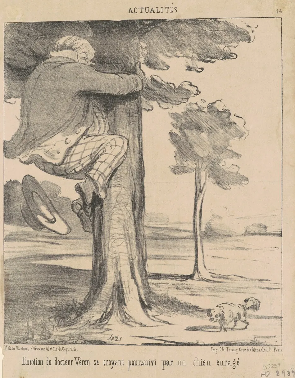 Emotion du docteur Véron ... by Honoré Daumier