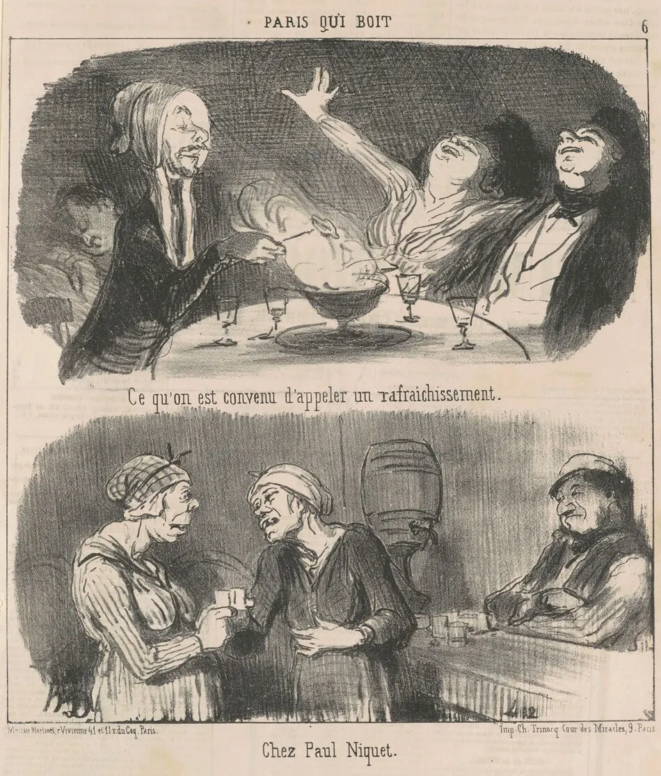 Ce qu'on est convenue d'appeler un rafraichissement by Honoré Daumier