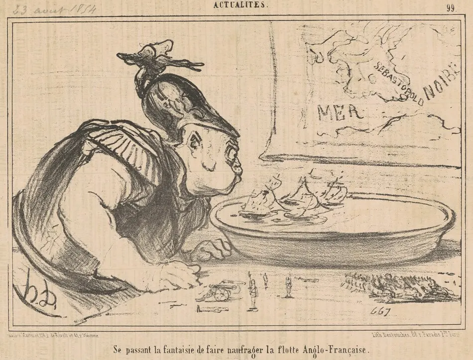 Se passant la fantaisie de faire naufrager ... by Daumier, Honoré