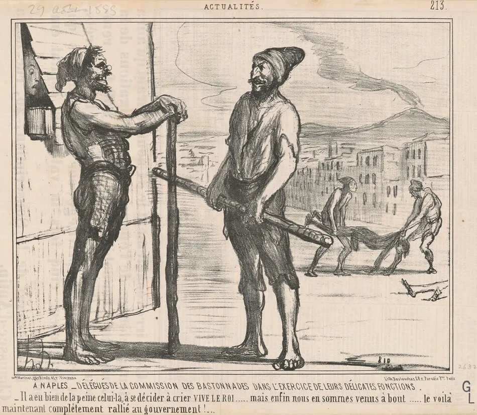 A Naples: Délégués de la commission ... by Honoré Daumier