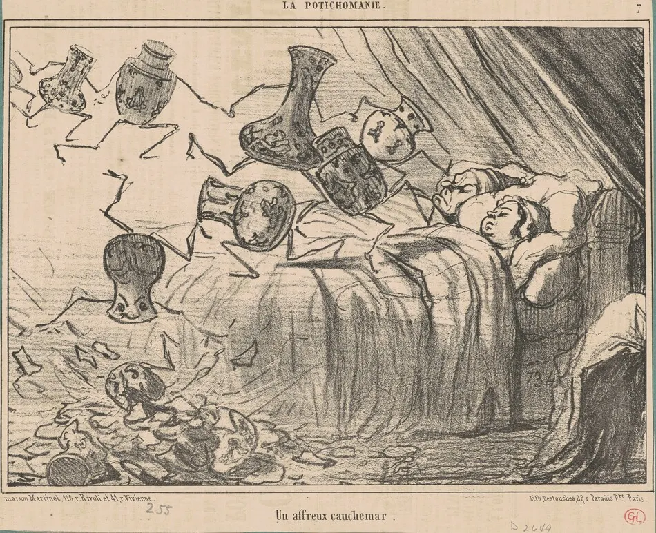 Un affreux cauchemar by Daumier, Honoré