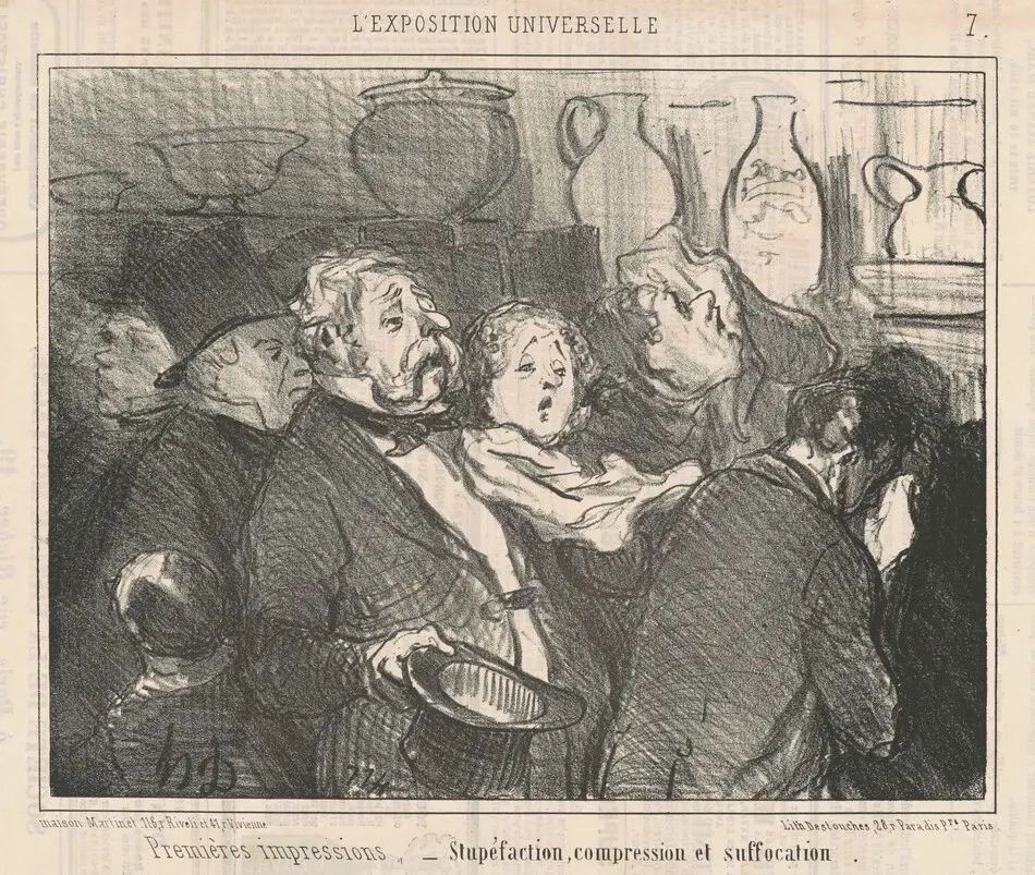 Premières impressions...Stupefaction ... by Honoré Daumier